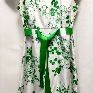 Spring or Easter Dress ~ Beautiful with a ribbon belt woven through the waist!